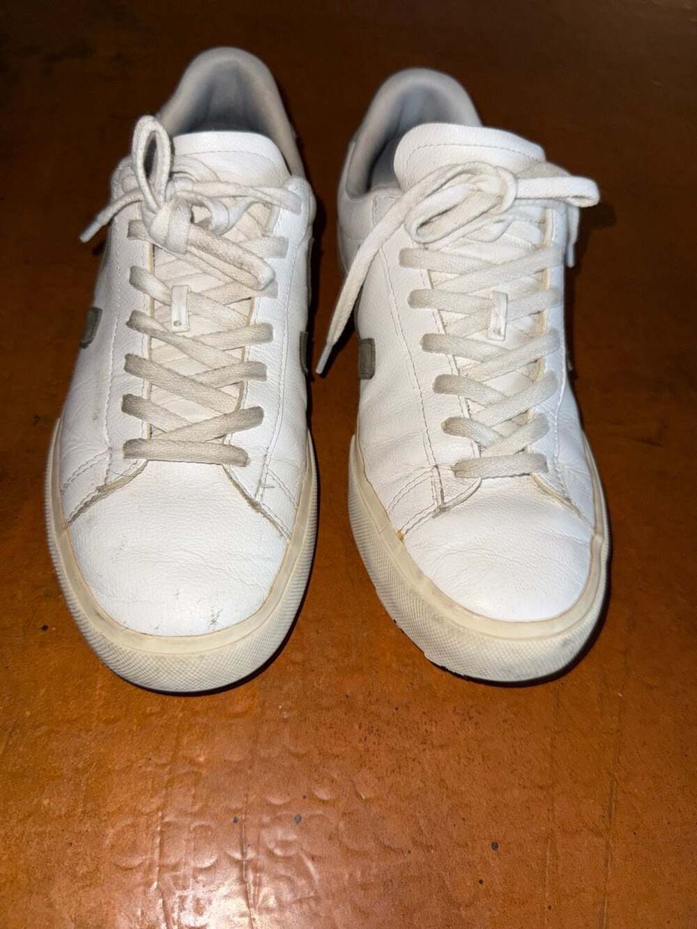 Veja Esplar Leather Sneakers Size US 11 White Gray